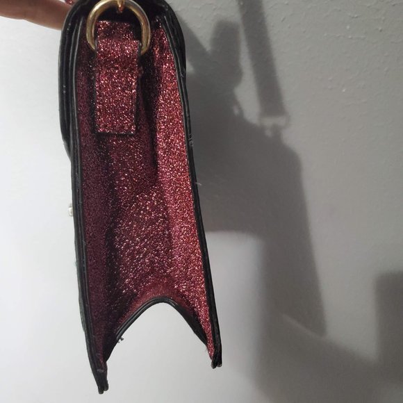 NWOT ALDO Whipster Green & Pink Shoulder Crossbody Purse with Detachable Strap - Picture 5 of 10